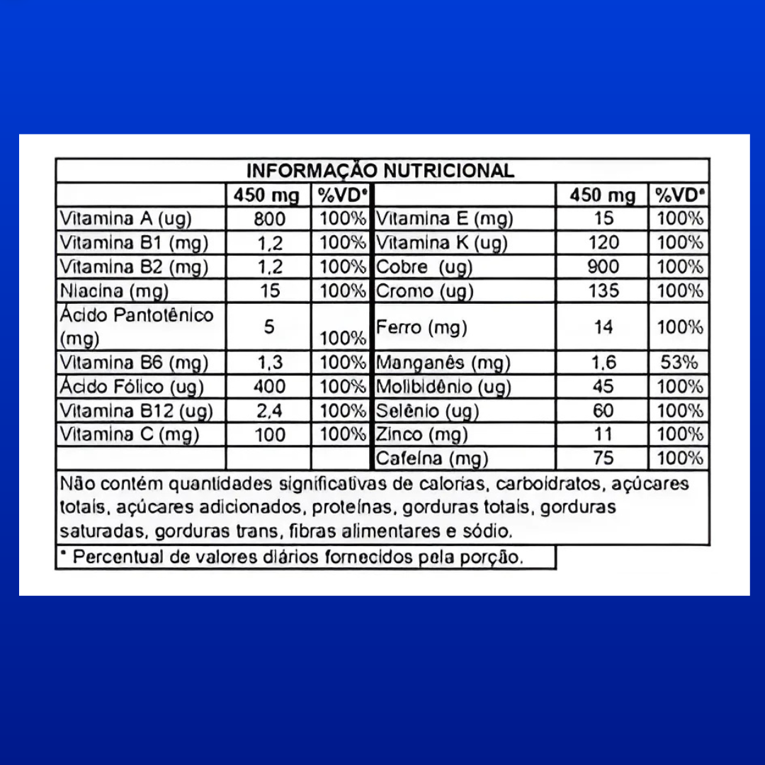 T-Zeus 30 Suplemento Alimentar Com 30 Cápsulas de 450mg