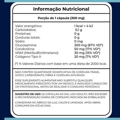 Life 3.0 Suplemento Natural Com 60 Cápsulas de 300mg