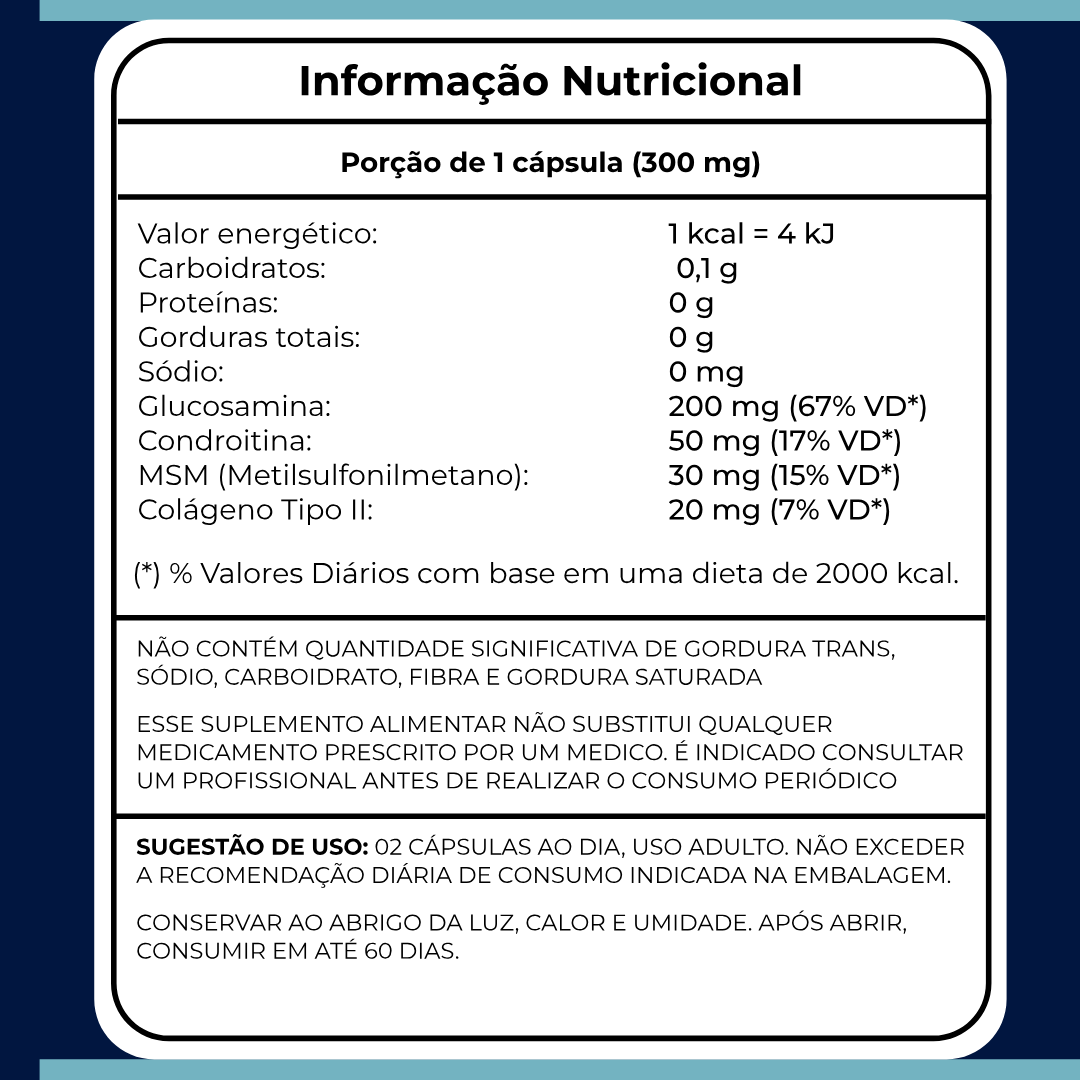 Life 3.0 Suplemento Natural Com 60 Cápsulas de 300mg