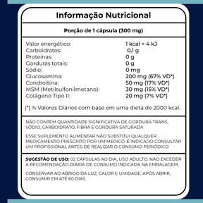Life 3.0 Suplemento Natural Com 60 Cápsulas de 300mg