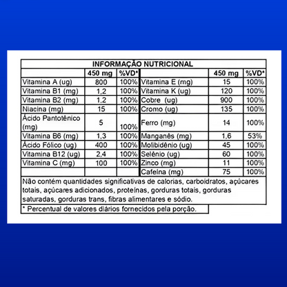 T-Zeus 30 Suplemento Alimentar Com 30 Cápsulas de 450mg